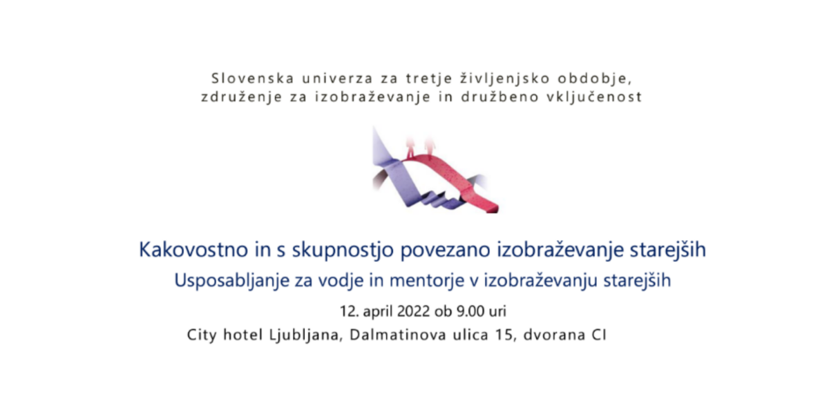 Usposabljanje Slovenska univerza za tretje življenjsko obdobje