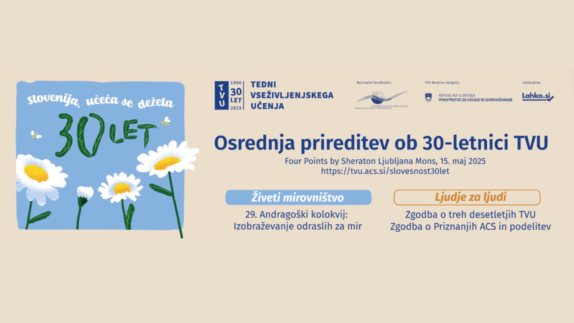 Praznujte z nami 30 let Tednov vseživljenjskega učenja!