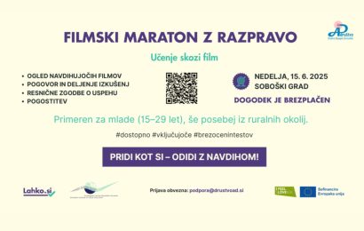 Filmski maraton z razpravo za mlade: Učenje skozi zgodbe!
