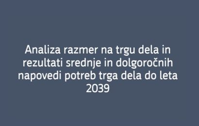 Analiza razmer na trgu dela