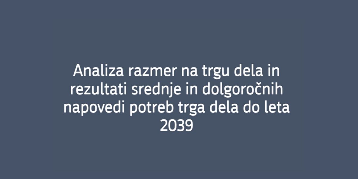 Analiza razmer na trgu dela