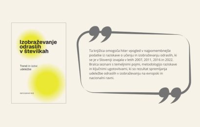 Publikacija Izobraževanje odraslih v številkah