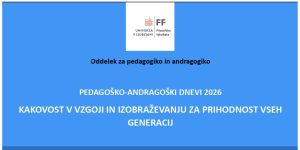 Pedagoško-andragoški dnevi (PAD) 2026